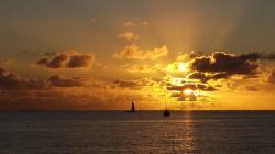 Elliot Key Sunset: We enjoyed an awesome sunset over Biscayne Bay from Elliott Key